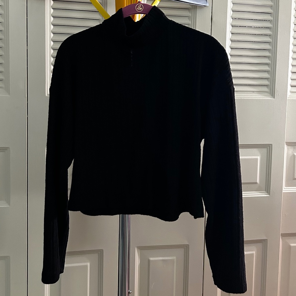 Medium Topshop Black Mock Turtleneck